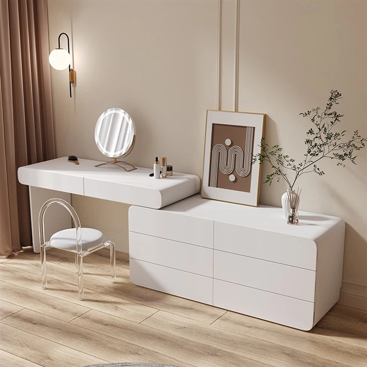 Vanity Desk For Makeup With Mirror And Drawers